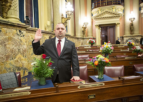 Hamm Sworn in to Serve 84th Legislative District